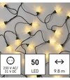 LED vianočná reťaz šišky 9,8m vonkajšia aj vnútorná teplá biela programy