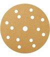 Radex Gold brúsny papier na suchý zips, 15 dier na odvádzanie brusiva, zrnitosť 1000, priemer 150mm