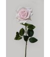 Ruža umelá ružová rozkvitnutá 74cm