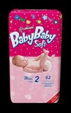 Baby Baby Soft Detské plienky Premium mini 3-6kg 62ks