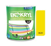 Ekokryl Lesk V2062 0620 žltá - vrchná akrylátová farba na drevo a kov 0,6l