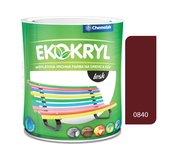 Ekokryl Lesk V2062 0840 červenohnedá - vrchná akrylátová farba na drevo a kov 0,6l