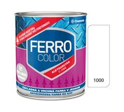 Ferro Color U2066 1000 biela Pololesk - základná a vrchná farba na kov 0,3l