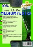 Mediumtex Tieňovka 90% 1,2x10m, zelená