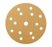 Radex Gold brúsny papier na suchý zips 15 dier na odvádzanie brusiva zrnitosť 120 priemer 150mm