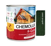 S1025 Chemolux S Extra 0532 jedľová zeleň 2,5l - hodvábne lesklá ochranná lazúra na drevo