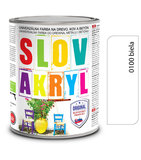 Slovakryl 0100 - biely 0,75kg