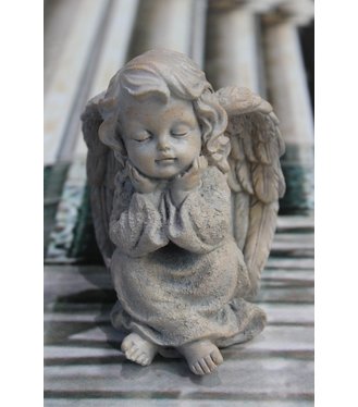 Anjelik sediaci sivo-krémový 11cm