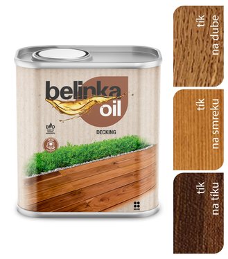 Belinka Oil Decking 203 tík - Olej na terasy a záhradný nábytok 2,5l