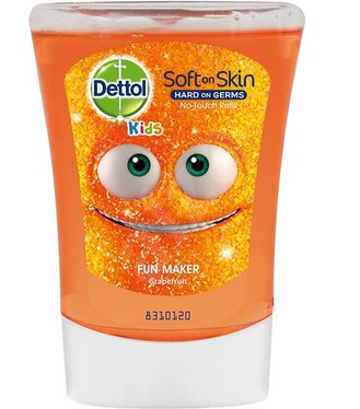 Dettol Kids Tekuté mydlo do bezdotykového dávkovača náhradná náplň Grapefruit zabávač 250ml