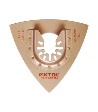 Extol Premium Rašpľa trojuholníková na keramiku a porobetón 78mm, volfrám