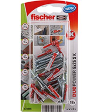 Fischer Hmoždinka Duopower blister 5x25 S K
