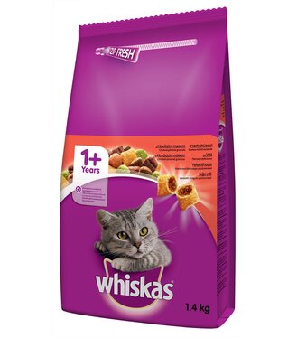 Granule mačka Whiskas hovädzie 1,4kg