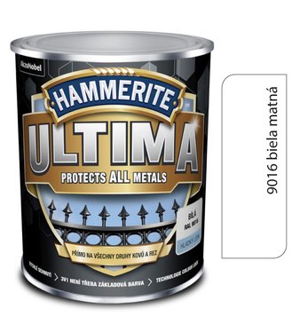 Hammerite Ultima 9016 biela matt 0,75l