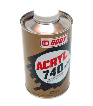 HB Body Acryl 740 2K Normal - Riedidlo na akrylátové a polyuretánové látky 500ml