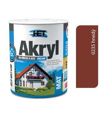 Het Akryl mat 0235 hnedá 0,7kg