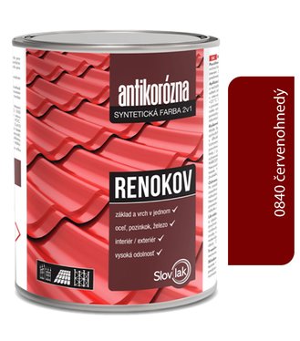 Renokov červenohnedý - Antikorózna farba na kov 10kg