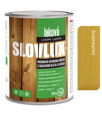 Slovlux Laková lazúra 0000 Bezfarebná 5l
