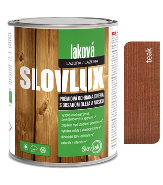 Slovlux Laková lazúra 0023 Teak 0,7l