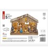 Betlehem vianočný 5 Led26x19cm 3AA DCWW14