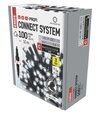 Connect System (C) Profi - reťaz 10m/100xLED studená biela, čierny kábel (D2AC04)