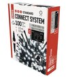 Connect System (C) Standard - cencúle 2,5mx0,9m/100xLED studená biela, čierny kábel (D1CC01)