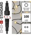 Connect System (C) Standard - reťaz 10m/100LED teplá biela, čierny kábel (D1AW03)