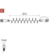 Connect System (C) Standard - reťaz 10m/100LED teplá biela, čierny kábel (D1AW03)