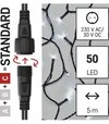 Connect System (C) Standard - reťaz 5m/50LED studená biela, čierny kábel (D1AC02)