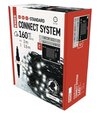 Connect System (C) Standard - sieť 2mx1,5m/160LED studená biela, čierny kábel (D1DC01)
