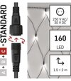 Connect System (C) Standard - sieť 2mx1,5m/160LED studená biela, čierny kábel (D1DC01)