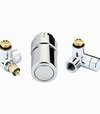DANFOSS Sada ventilov RA-URX, montáž vľavo, chróm