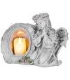 Dekorácia MagicHome, Anjel modliaci so sviečkou LED 28x13x21,5cm