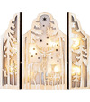 Dekorácia MagicHome Vianoce, Jelene, 8xLED teplá biela, 2xAAA, IP20, 9x8x38cm