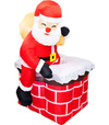 Dekorácia MagicHome Vianoce, Santa, 3xLED studená biela, IP44, 1,2m