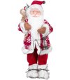 Dekorácia MagicHome Vianoce Santa stojaci červený 60cm