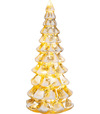Dekorácia MagicHome Vianoce, Stromček, 15xLED teplá biela, 2xAA, IP20, 14x34cm