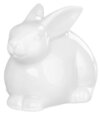 Dekorácia MagicHome Zajačik biely porcelán veľkonočný 10,4x7,3x7,1cm