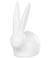 Dekorácia MagicHome Zajačik s dlhými ušami biely porcelán veľkonočný 10,1x6,5x13,1cm