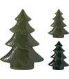 Dekorácia stromček 21cm porcelán zelený mix