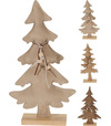 Dekorácia stromček 29cm krémová mix