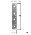 Dierovaný plech typ LP3 (200x35mm)