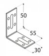 Domax KRD1 Uholník nastaviteľný 50x55x30x2mm