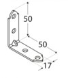 Domax KW 50 Uholník 50x50x15x1.5mm