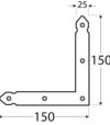 Domax NAO 1 Rohovník dekoratívny 150x150x25x2.5mm