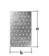Domax PP18 Dierovaná platňa 200x120x2mm
