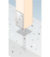 Domax PS84L Pätka stĺpiku typu L 84x130x90x5mm