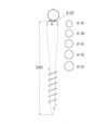 Domax PWO 68 Skrutka zemná 68x550x1.8mm