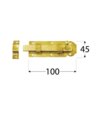 Domax W100 Zástrč jednoduchá 100x45mm