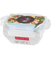 Dóza MagicHome Lunchbox set YH375 obdĺžniková sada 3ks 400ml